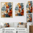 thumbnail image 4 of Designart "Constructed Horizons in Constructivism II" Abstract Floater Framed Canvas Art Print, 4 of 7