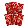 thumbnail image 4 of 6 sobres rojos de papel para regalos Macarena Año Nuevo Chino 3,54 pulgadas x 6,69 pulgadas, 4 of 8