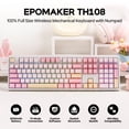 thumbnail image 2 of Teclado mecánico EPOMAKER TH108 RGB inalámbrico de tamaño completo, 2 of 8