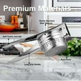 thumbnail image 4 of Gustave 2 Pack Potato Ricer Masher Heavy Duty Stainless Steel Manual Fruits Vegetables Baby Food Press and Mash Kitchen Tool with Ergonomic Handle, 4 of 10