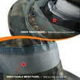 thumbnail image 6 of AYAMAYA Mosquito Heat Net Sun Hat with Neck Flap, UPF 50+ Wide Brim Safari Bucket Cap for Outdoor Fishing Hiking Camping Gardening, Camouflage Green, 6 of 8