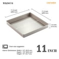 thumbnail image 4 of CHEFMADE 11-inch Baking Sheet Pan, Non-Stick Square Jelly Roll Bakeware for Oven Roasting Meat Bread Battenberg Pizzas Pastries 11.2" x 11.2" x 1.4" (Champagne Gold), 4 of 9