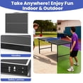 thumbnail image 5 of 5FT Outdoor Ping Pong Table, SHINPT Table Tennis Table with Net and Paddles, 5ft Portable Ping Pong Table Set for Backyard, Patio, Basement, Waterproof Mini Ping Pong Table for Party/Family Games, 5 of 10