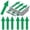 Green, variant on 48 Pack Self‑Adhesive Directional Arrow Stickers, 7.9" x 2.36" Waterproof Arrow Marking Decals, Removable Direction Signs for Indoor Outdoor, Road, Floor, Wall, Warehouse & Parking Lot