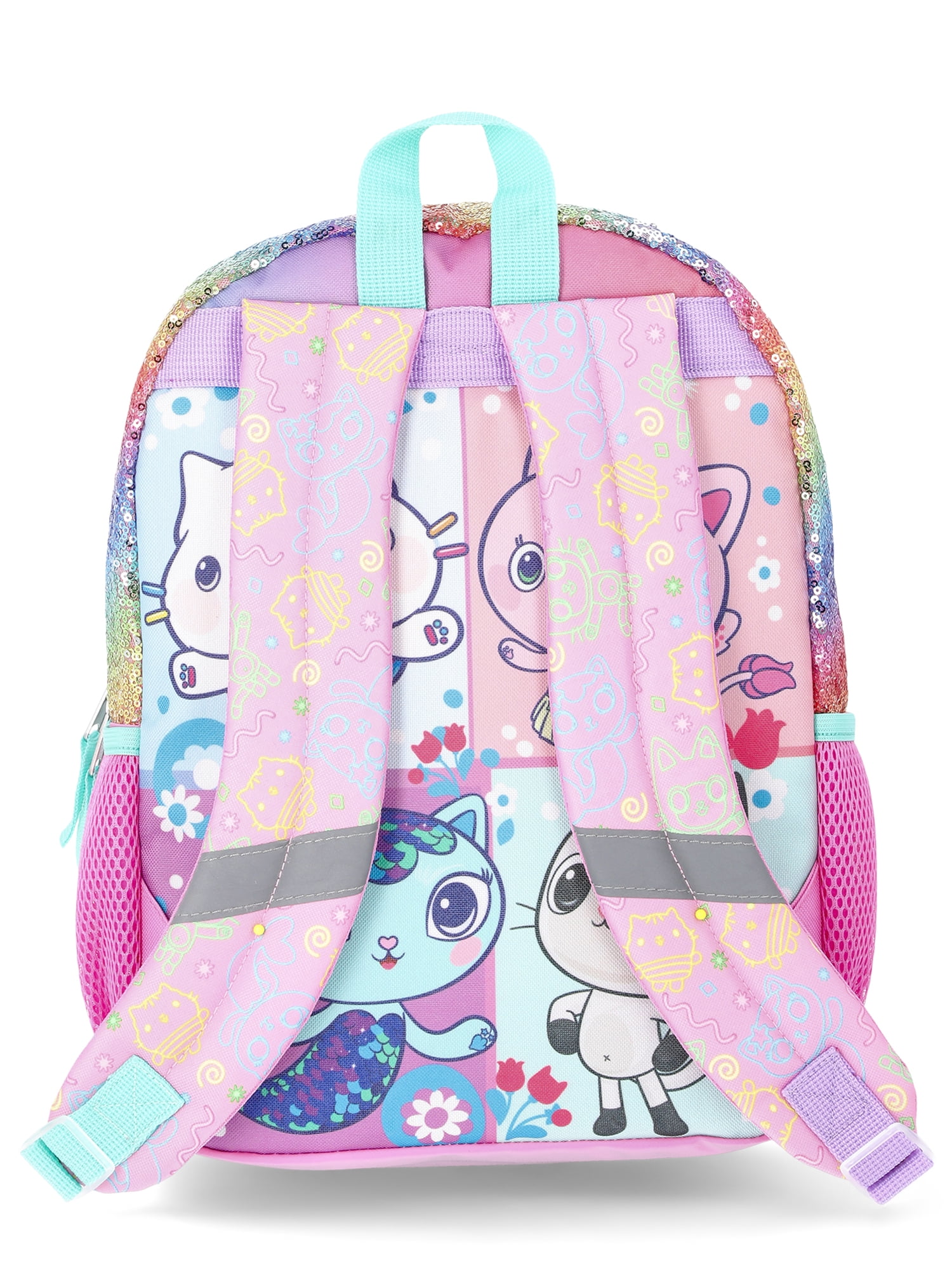 Gabby's Dollhouse Toddler 14" Backpack & Lunch Set, Rainbow