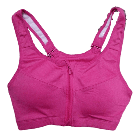 Fille Intimates Hot Pink Zip-Up Adjustable and Supportive Sports