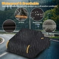 thumbnail image 3 of All-Weather Can Am Ryker Cover, 600D Heavy Duty Waterproof Cover, 102"x66"x45", Compatible with Can-Am Ryker 600/900/Sport/Rally - Black, 3 of 6