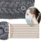 thumbnail image 4 of RV Diadema de punto para mujer, 4 piezas, cálida en invierno, diadema trenzada con botones para cubrir la máscara, diadema envuelta en clima frío para un regalo cálido para las orejas, 4 of 5