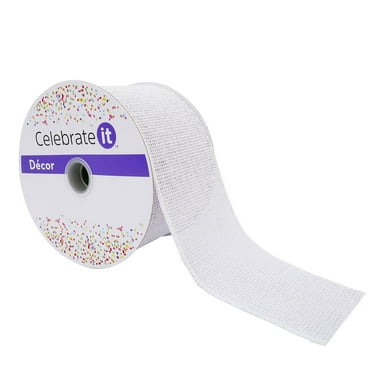 12 Pack: 2.5" x 25ft. Faux Burlap Wired Ribbon by Celebrate It™