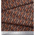 thumbnail image 3 of Soimoi Rayon Fabric Leaves Small Fabric Prints by Yard 56 Inch Wide, 3 of 3