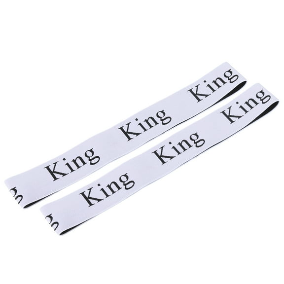 Bed Sheet Organizer Bands, 2 Pieces, White (KING)