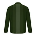 thumbnail image 4 of Timoontee Men's Casual Shirts Relaxed Fit Long Sleeve Lapel Collar Pullover Tops Lightweight Breathable Color Block Summer Classic Workout Shirts Green XL, 4 of 5