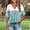 Light Blue, variant on GaThRRgYP Short Sleeve Tunic Blouse - Women's Summer Tops,Women Fashionable and Comfortable Fashion Casual Button V-Neck T-shirt Loose and Elastic Non Positioning Printing Top Red S