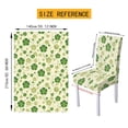 thumbnail image 6 of TSOVTHRID Green Shamrock Leaf Print Tablecloth Stretch Dining Chair Slipcovers Removable Table Cloth Chair Dustproof Cover Furniture Protector for Kitchen St. Patrick's Day Decor, 7 Pcs, 6 of 6