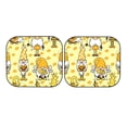 thumbnail image 7 of Balery 2 Piece Garden Honeybee Gnomes Car Windshield Sun Shade|Foldable Front Windshield Shade for Car Front Window for Most Sedans SUV Truck-Large, 7 of 7