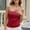 Red, variant on Tube Tops for Women Basic Ruched Crop Top Sleeveless Backless Bandeau Tanks Going Out Sexy Shirts