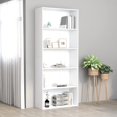 thumbnail image 1 of vidaXL 5-Tier Book Cabinet White 80x30x189 cm Engineered Wood, 1 of 4