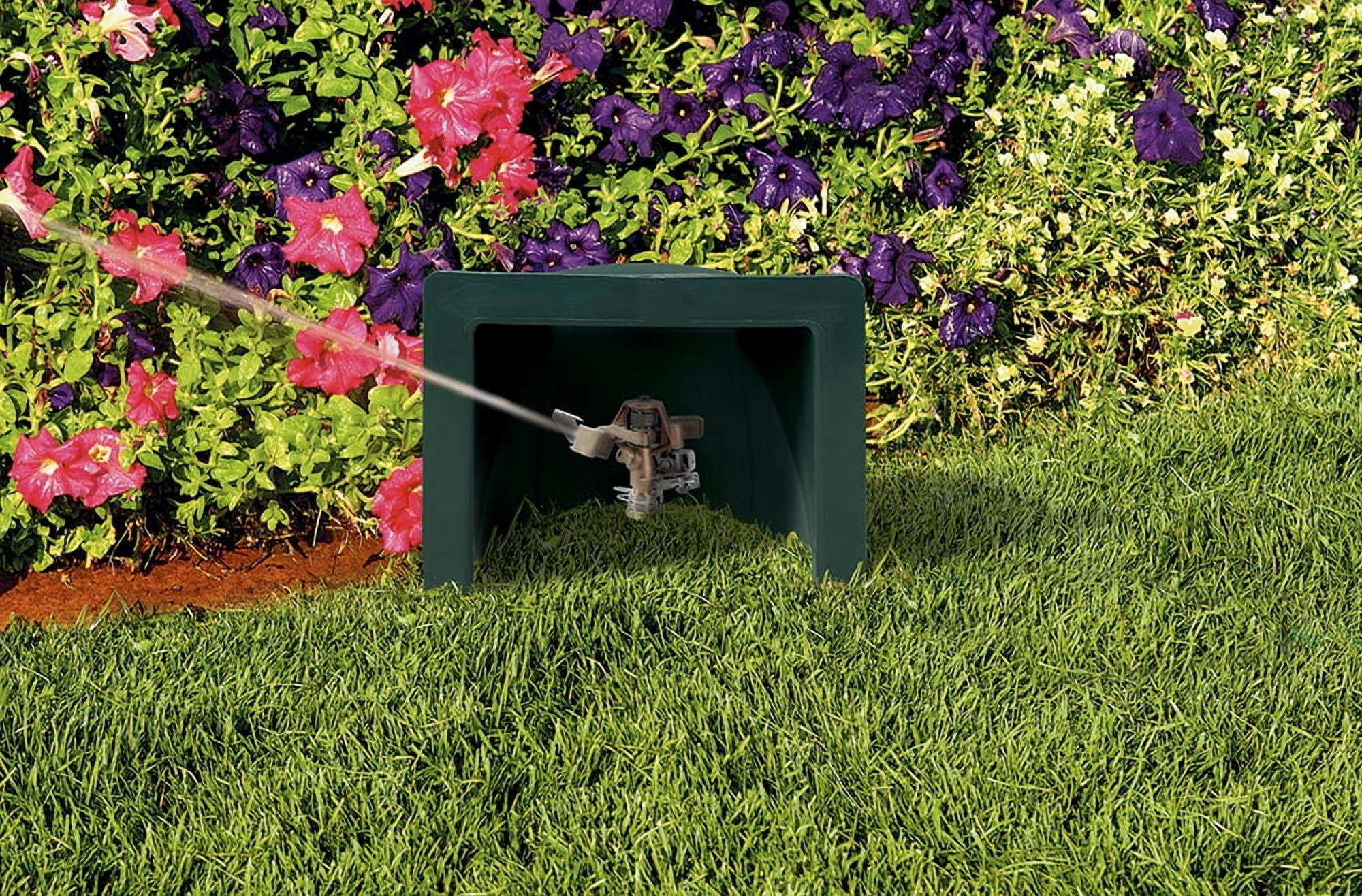 Orbit 1/2 In. to 3/4 In. Impact Splash Guard Lawn Sprinklers, Durable Plastic Construction