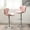 Pink, variant on Pink Upholstered Adjustable Swivel with Footrest / Comfortable Seating for Contemporary Bars