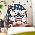 thumbnail image 5 of Clearance! Boovnll 4th of July Pillow Covers 18x18, Red White Blue Stars Stripe Linen Throw Pillow Covers - Patriotic Pillow Covers for Memorial Day Home Sofa Couch Decor, 4th of July Decorations, 5 of 8