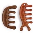 thumbnail image 1 of Paquete de 2 peines de madera para masaje del cuero cabelludo, peine de masaje, masajeador de cabello, peine para masaje facial del cuero cabelludo, herramienta para cabeza, meridianos, pein, 1 of 5