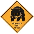 thumbnail image 4 of Beistle 54306 Outback Road Sign Cutouts-4 Pcs, 14'' 13'' .1'', Yellow/Black, 4 of 7