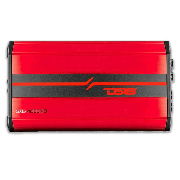DS18 SXE-4000.4D/RD 4000W Amplificateur de Voiture de Gamme Complète de la Classe 4 Canaux (Rouge)