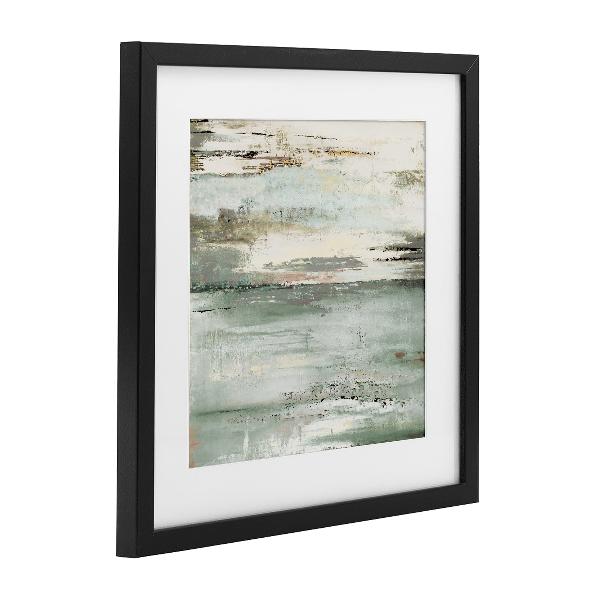 Stupell Industries The Seafoam Ones Abstract Black Framed Print Under Glass, design by Patricia Pinto