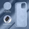 thumbnail image 5 of for iPhone 13 Pro Case,[with Ring Stand][Support Magnetic Car Mount] [Anti-Scratch Microfiber Lining] Slim Shockproof Silicone Phone Case for iPhone 13 Pro 6.1 Inch - Light Blue, 5 of 14