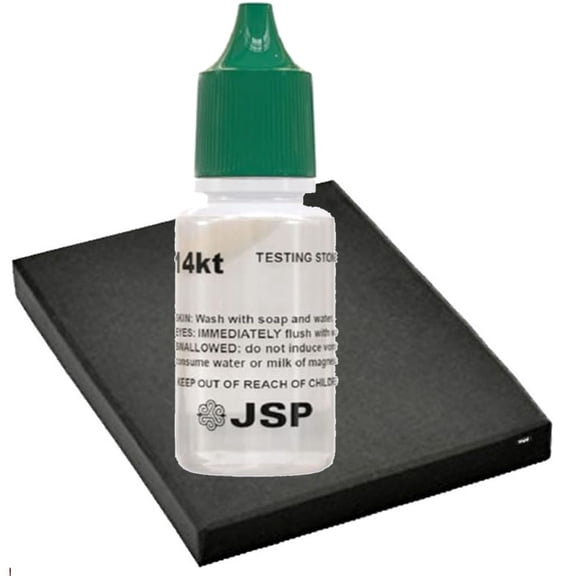 10K Gold Test Solution and Scratch Stone Kit 2 x 1.5 in Jewelry Testing USA