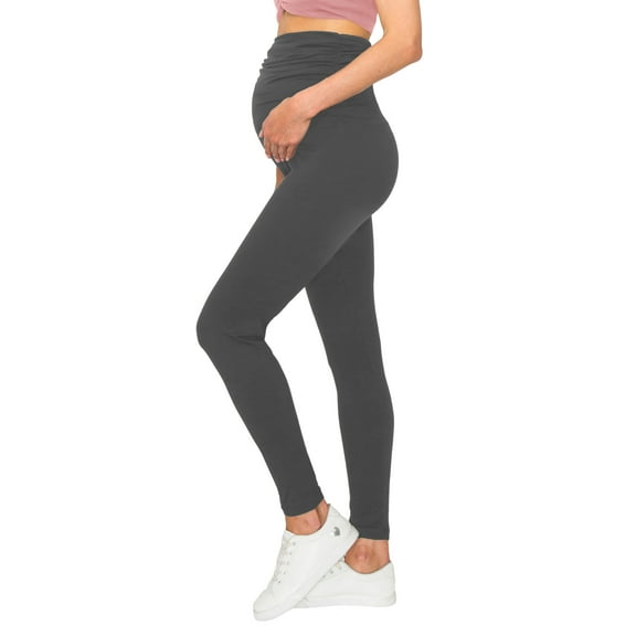 Women's Maternity Leggings - Soft and Breathable Tights Charcoal X-Small