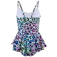 thumbnail image 4 of Kiijoy Girls' Fish Scale Print One-Piece Swimsuit Ruffle UPF 50+ Bathing Suit, Sizes 4-12, 4 of 4