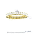 thumbnail image 6 of Vir Jewels 2 CTTW Princess Diamond Wedding Band Eternity Ring Women 14K Yellow Gold Prong Set, 6 of 9