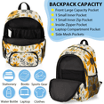 thumbnail image 5 of Herdesigns Bee Backpack with Lunch Box Yellow Honeycomb Daisy Lightweight Large Travel Work Laptop Backpacks Set Casual Daypacks, 5 of 8