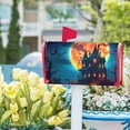 thumbnail image 6 of Halloween Starry Night Haunted Castle Mailbox Covers Magnetic Standard Size 18" X 21",Spooky Pumpkins Bats Full Moon Mailbox Wraps Post Letter Box Cover for Holiday Garden Yard Decor, 6 of 6