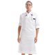 thumbnail image 5 of Delantal largo impermeable con bolsillos Delantal ajustable de PVC para restaurante Chef Hot Pot (blanco), 5 of 6