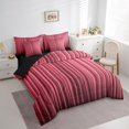 thumbnail image 3 of Erosebridal Pink Geometric Stripes Bed in a Bag Full Size,Geometry Aesthetic Art Bed Set,Modern Abstract Bedding Full Size,Lightweight Bedroom Decorative Reversible,7 Pieces, 3 of 6