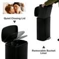 thumbnail image 6 of 13 Gallon/50 Liter Kitchen Trash Can ，Stainless steel trash can，Kitchen Trash Can with Lid ，Stainless Steel Fingerprint-proof Brushed Rectangular Step-on Trash Can Trash ，Odor Proof and Hygienic, 6 of 7