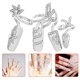 thumbnail image 5 of 1 set/ 4pcs tapas de anillo de clavo de diez rango de diario brillante cubiertas de anillo de punta de dedo joyas decorativas de anillo de dedo para damas (estilo aleatorio), 5 of 8
