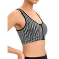 thumbnail image 5 of FUTATA Women's Front Zipper Sports Bras High Impact Support Padded Racerback Yoga Running Gym Workout Bras Tops,Size S-2XL, 5 of 6