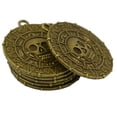 thumbnail image 3 of 6 unids / pieza Vintage Punk azteca moneda medallón collar de colgante DIY hallazgos artesanía joyería Hugo Colgante de calavera con medallón de moneda, 3 of 5