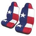 thumbnail image 2 of KAKALAD Texas State Flag Car Accessories Seat Covers Set Vehicle Seat Covers Universal Front Seats Protector 2 Pcs, 2 of 9