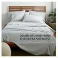 thumbnail image 2 of Ultra-Soft Microfiber Sheet Set - Double Brushed - Wrinkle Free - 4 Pieces Set (Twin, Grey), 2 of 6