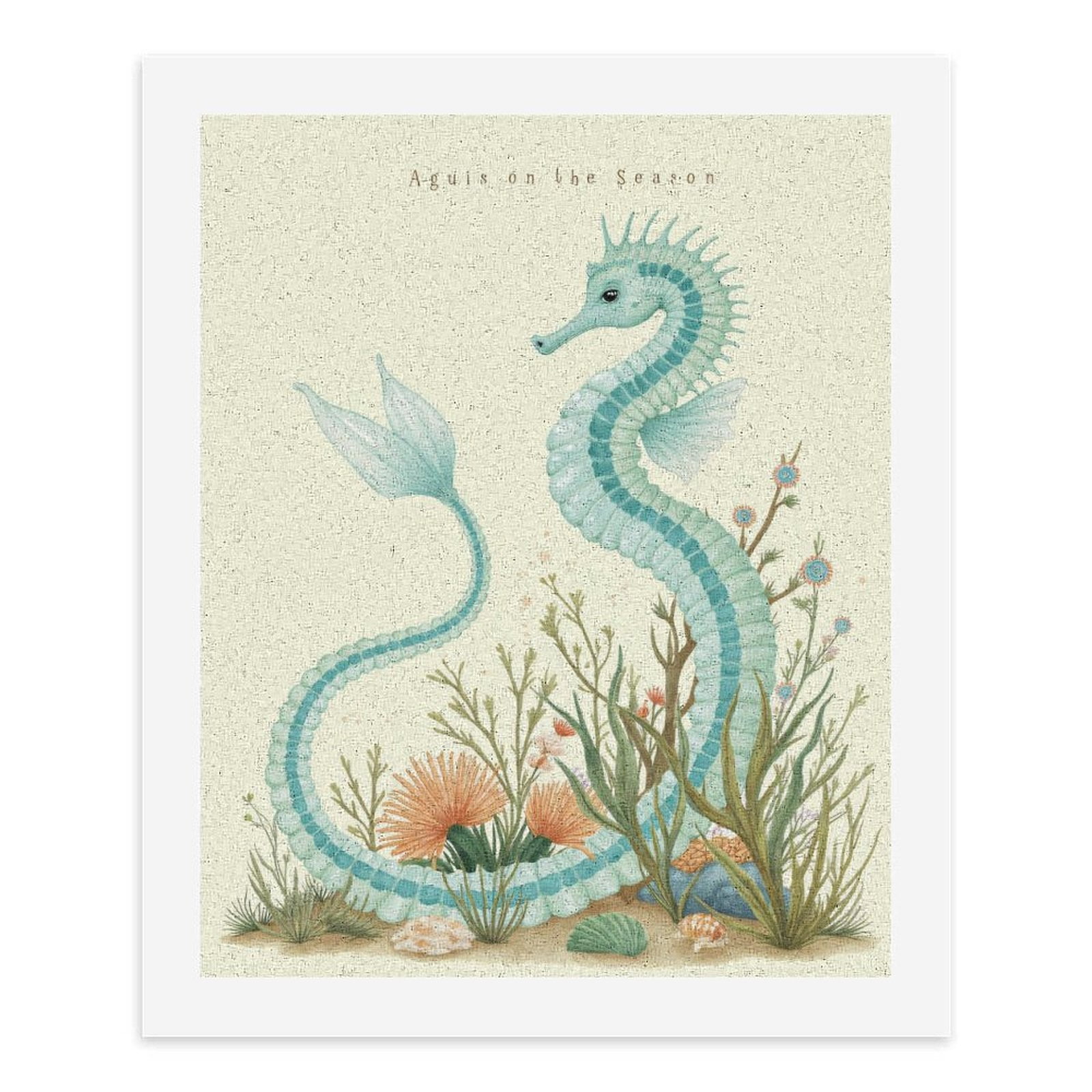 Paint By Numbers Kit for Adults Beginner - DIY Seahorse Fantasy Ocean Scene Canvas Painting Kits for Adults, Frameless Paint By Number for Adults for Home Wall Decor 16x20 Inch
