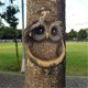 thumbnail image 5 of Estatua de árbol de búho de jardín decoración de jardín de pájaro de resina de búho de saludo con agujero colgante para (1 uds) JAMW Sencillez, 5 of 5
