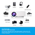 thumbnail image 4 of Projector Home Theater LESHP 480P LED Light Source HD Video Audio Play High Fidelity Speaker Eye-protection Mobile Phone With Screen Home Projector White, 4 of 9