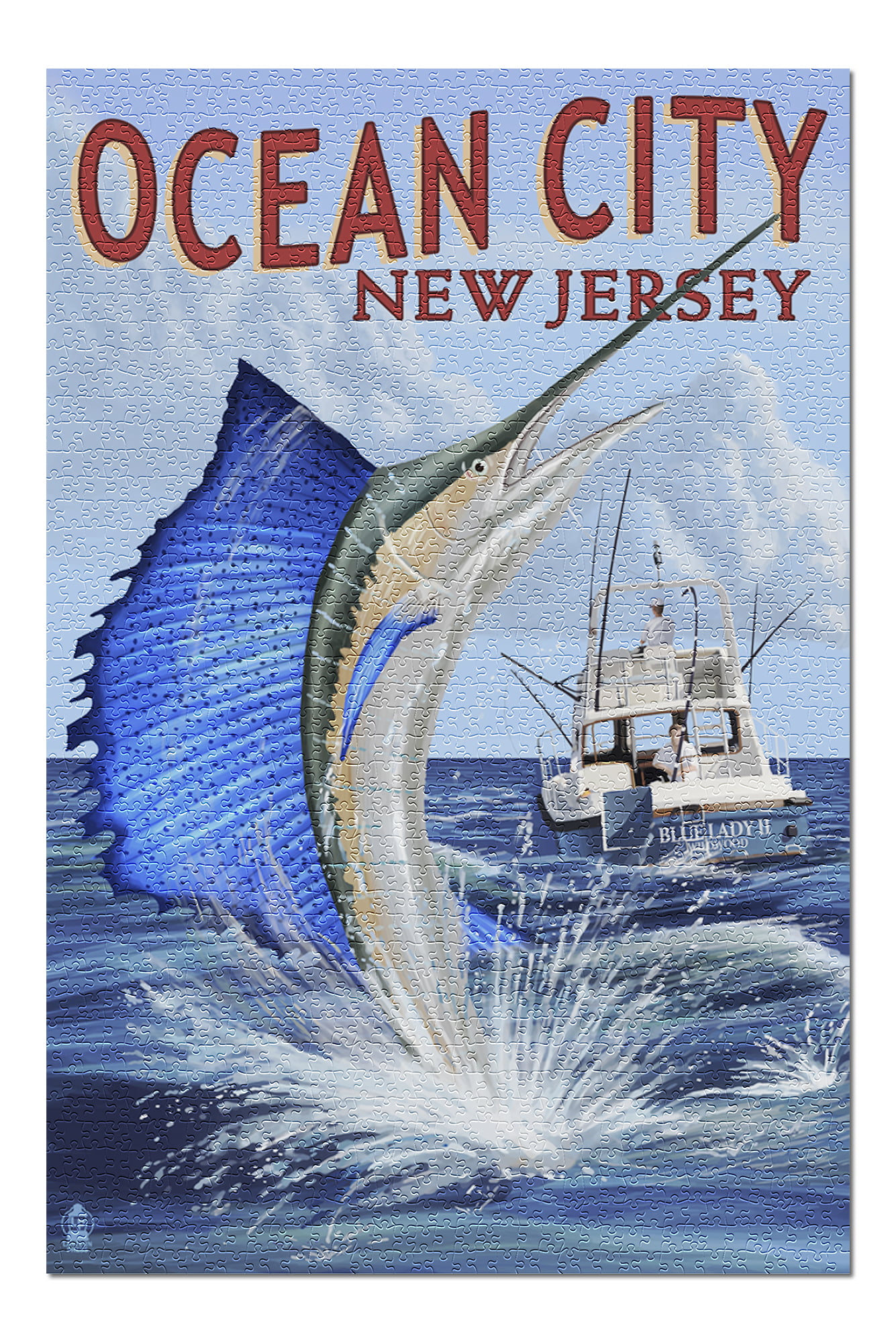 Ocean City, New Jersey Sailfish Deep Sea Fishing (20x30