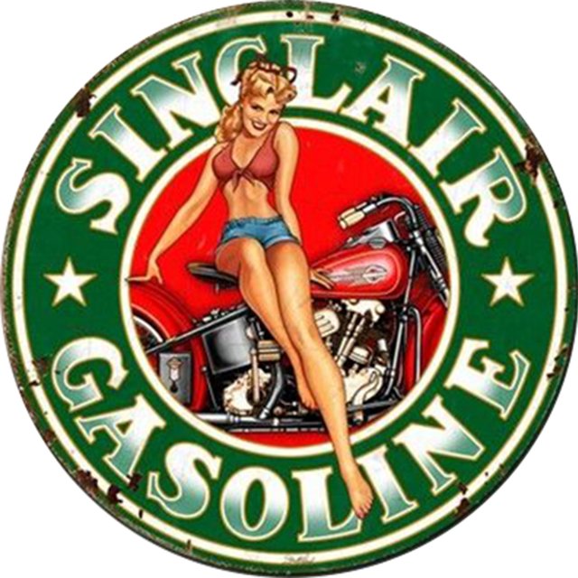 Placa Metal Vintage Sexy Pintura Hierro Redonda Arte Pared Del 30x30cm