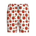 thumbnail image 3 of Yiaed Hand Drawn Tomatoes for Men's Soft Sleep Pajama Short Lounging Pajama Shorts-Small, 3 of 8