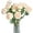 Champagne, variant on Wishrage 5PCS Artificial Ranunculus Flowers with Real Touch Stem Spray for Home Garden Decoration